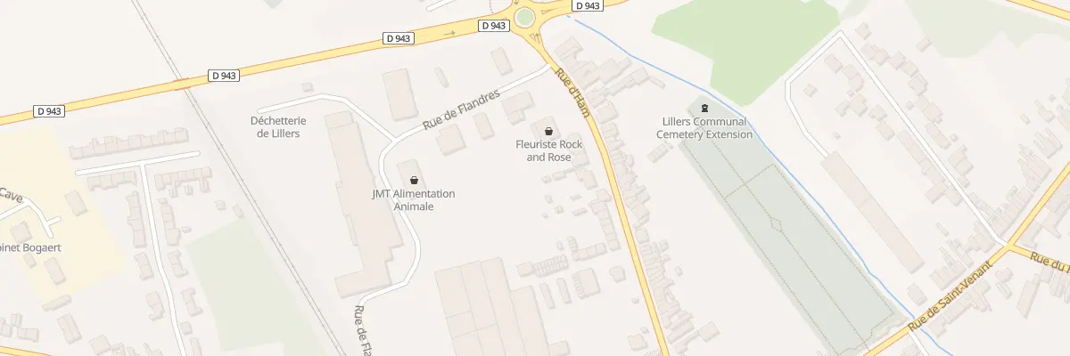 Plan de la Rue d’Ham à Lillers