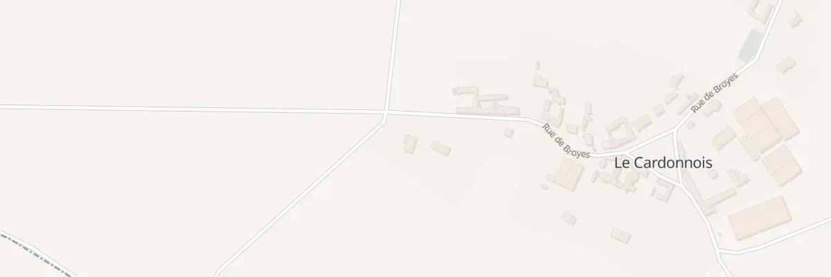 Plan du 23 Rue de Broyes au Cardonnois