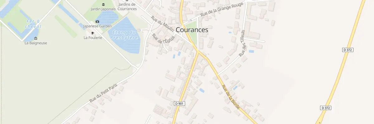 Plan du 4 Gr Grande Rue à Courances