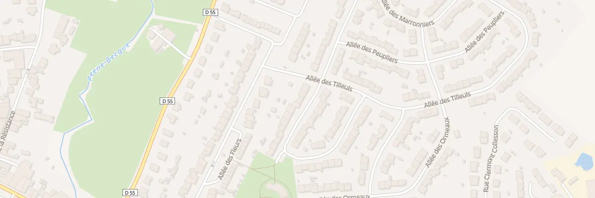 Plan du 6 All des Acacias à Wormhout