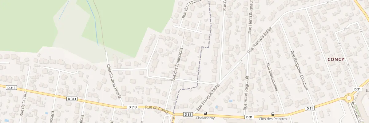 Plan du 10 Rue des Emancipés à Montgeron