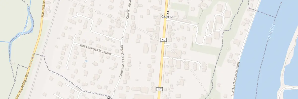 Plan du 190 Bd John Kennedy à Corbeil-Essonnes