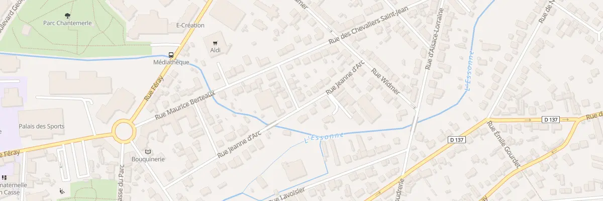 Plan du 14 Rue Jeanne d’Arc à Corbeil-Essonnes