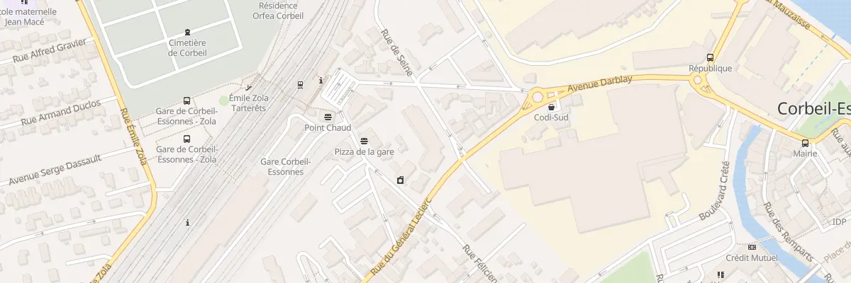 Plan du 12 Rue du Général Leclerc à Corbeil-Essonnes