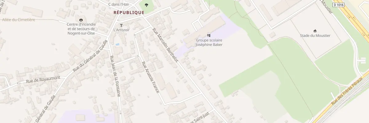 Plan du 11 Rue Marcelin Berthelot à Nogent-sur-Oise