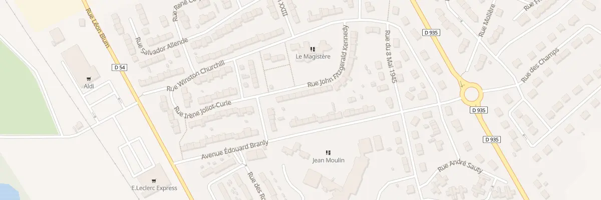 Plan du 8 Rue John Fitzgerald Kennedy à Moreuil