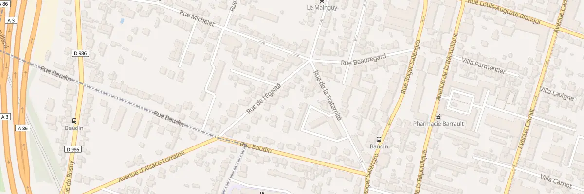 Plan du 9 Rue de l’Egalité à Bondy