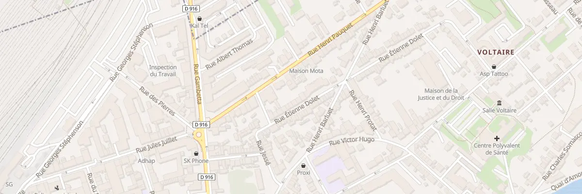 Plan du 70 Rue Etienne Dolet à Creil