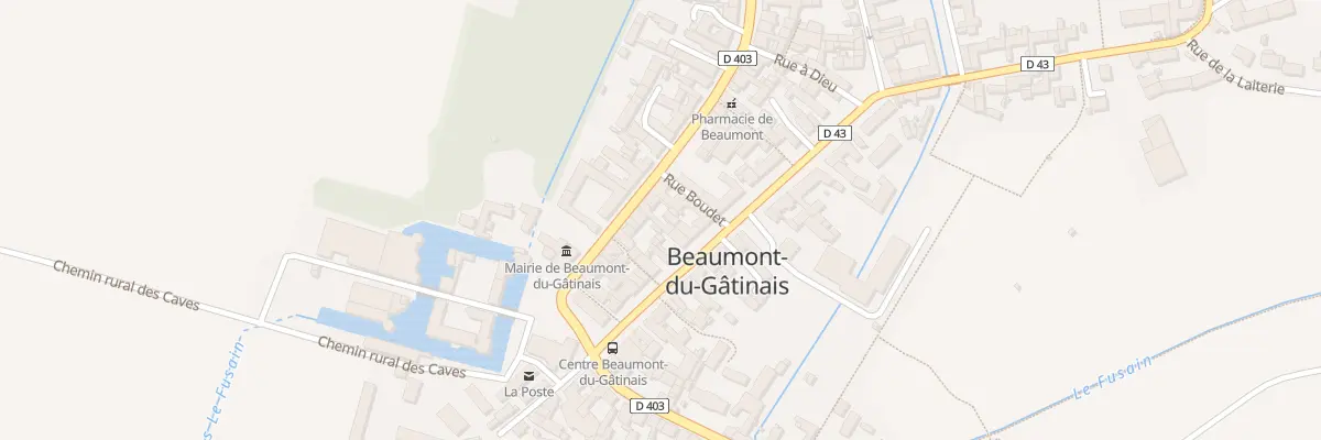 Plan du 14 Rue Montgaudier à Beaumont-du-Gâtinais
