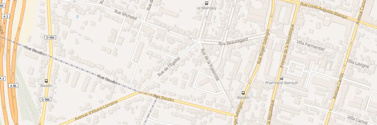Plan du 7 Rue de l’Egalité à Bondy