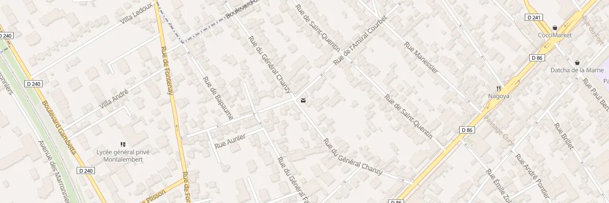 Plan du 42 Rue General Chanzy à Nogent-sur-Marne
