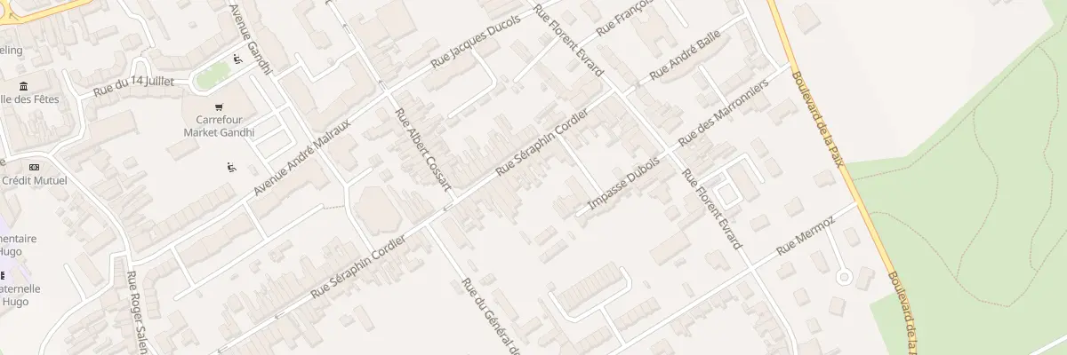 Plan du 92 Rue Séraphin Cordier à Auchel