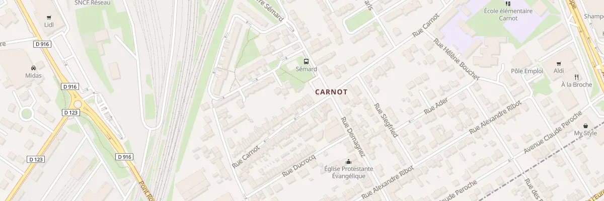 Plan du 93B Rue Carnot à Nogent-sur-Oise