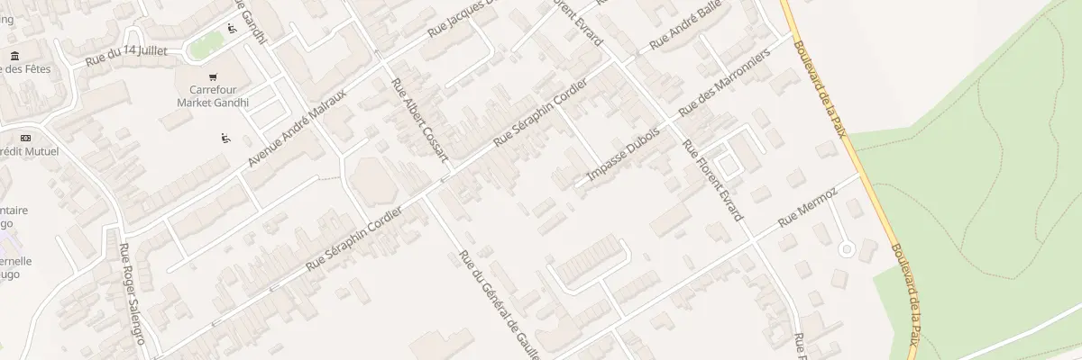 Plan du 86 Rue Séraphin Cordier à Auchel