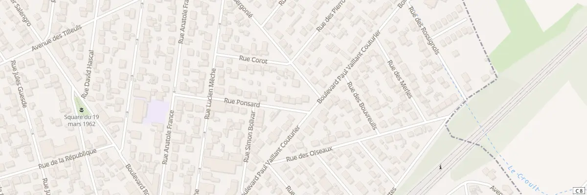 Plan du 6 Rue Ponsard à Goussainville