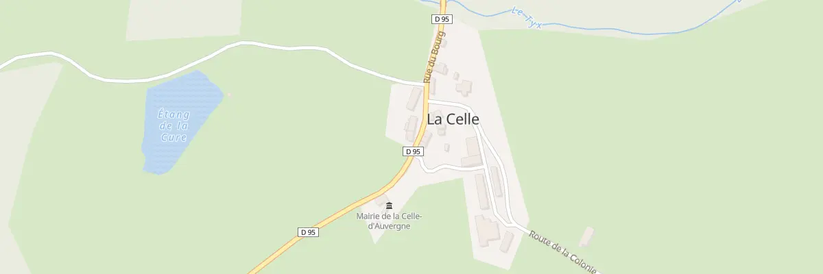 Plan du 5002 Le Bourg à La Celle