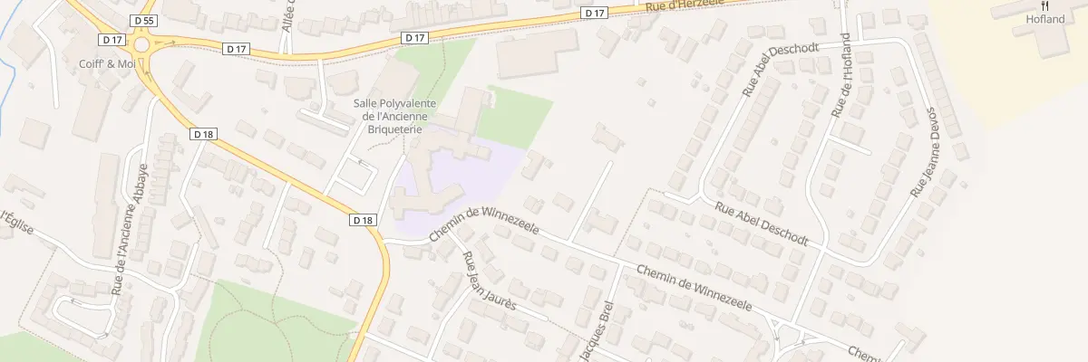 Plan du 123 Vc 308 de Winnezeele à Wormhout