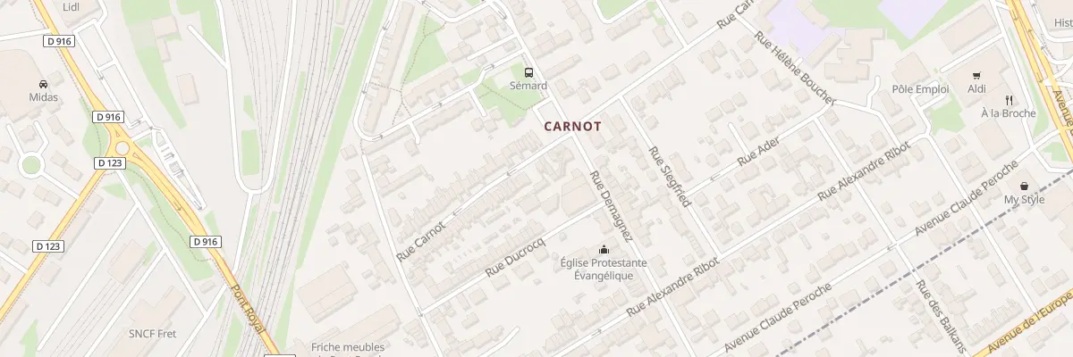 Plan du 92 Rue Carnot à Nogent-sur-Oise
