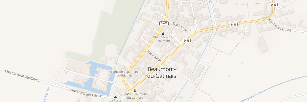 Plan du 20B Rue Montgaudier à Beaumont-du-Gâtinais