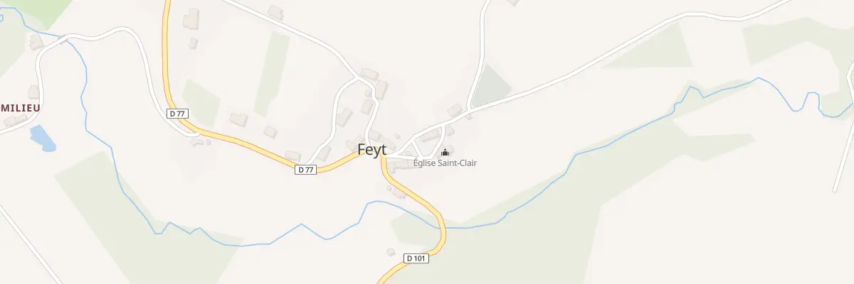 Plan du 12 Le Bourg à Feyt