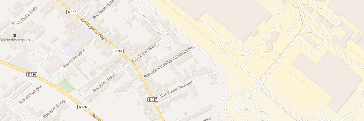 Plan du 17 Rue Nouvelles Constructions à Isbergues