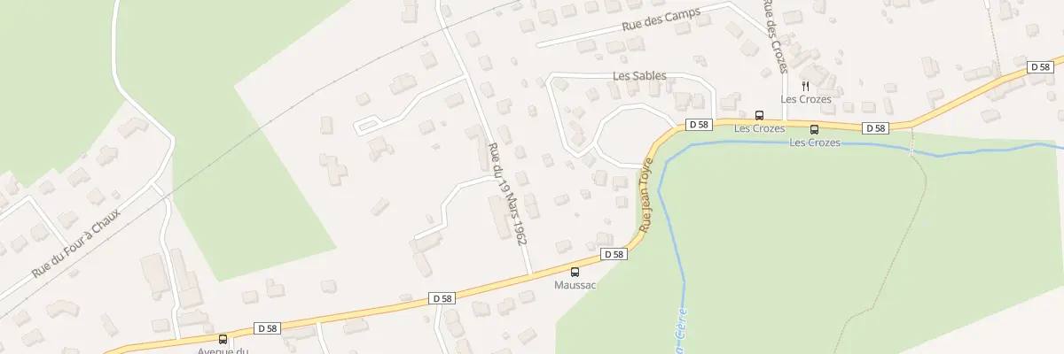 Plan du 8 Rue du 19 Mars à Arpajon-sur-Cère