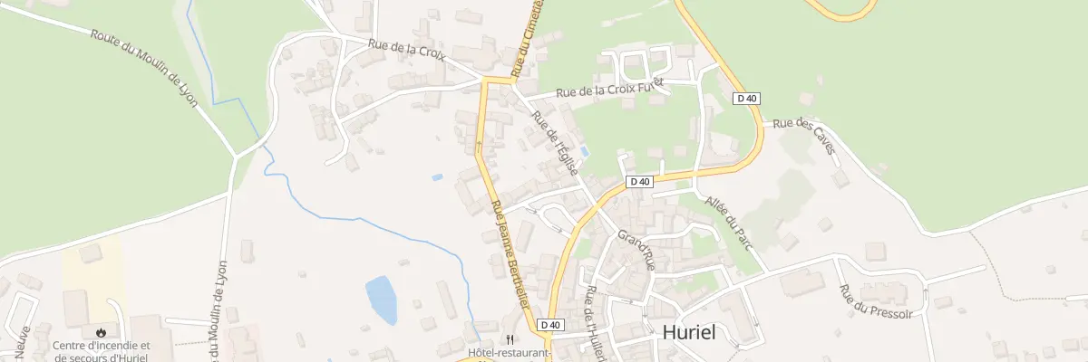 Plan du 2 Rue Traversière à Huriel