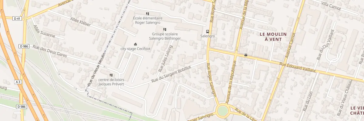 Plan du 4 Rue du Sergent Bobillot à Bondy