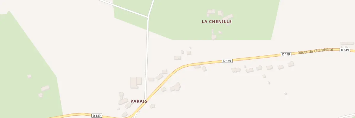 Plan du 5375A Parais à La Chapelaude