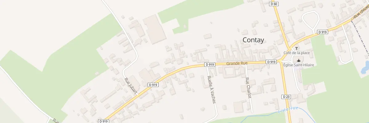 Plan du 34 Grande Rue à Contay