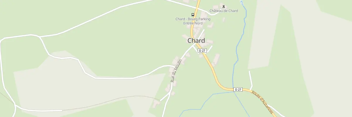 Plan du 2 Rue du Moulin à Chard