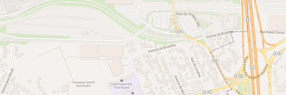 Plan du 60 Av de Bruxelles au Blanc-Mesnil