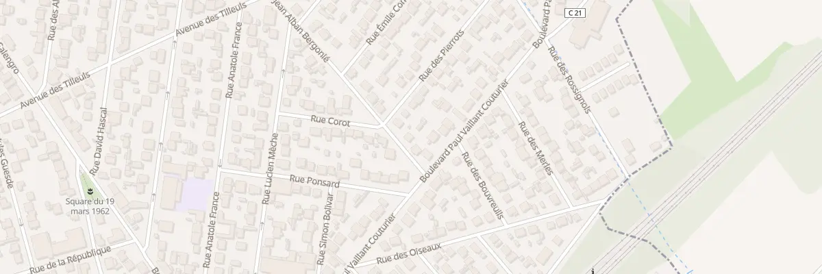 Plan du 6 Rue Bergonie à Goussainville