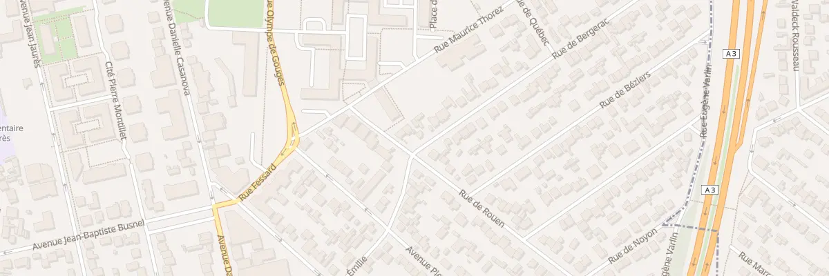 Plan du 1B Rue de Bergerac au Blanc-Mesnil