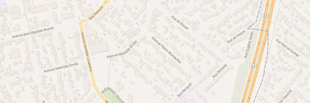 Plan du 38 Av Pierre Montaufier au Blanc-Mesnil