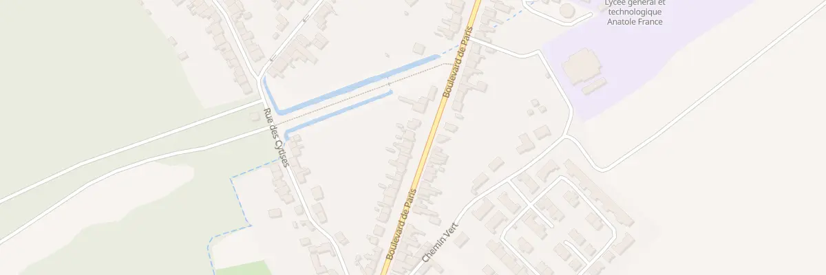 Plan du 165 Bd de Paris à Lillers