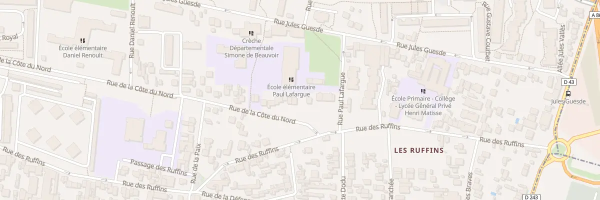 Plan du 6 Rue de la Cote du Nord à Montreuil