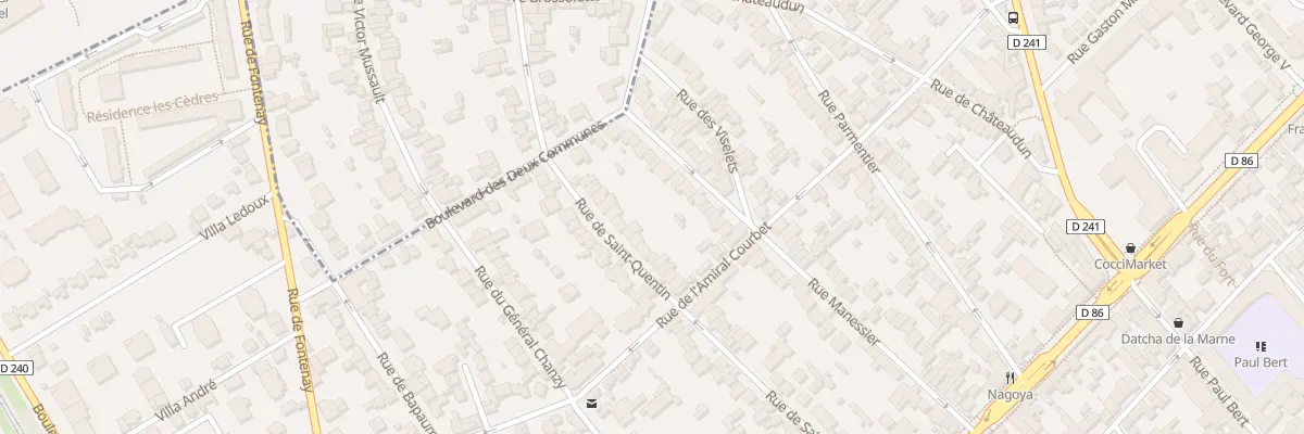 Plan du 56 Rue de Saint-Quentin à Nogent-sur-Marne