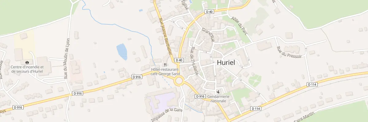 Plan du 16 Rue des Remparts à Huriel