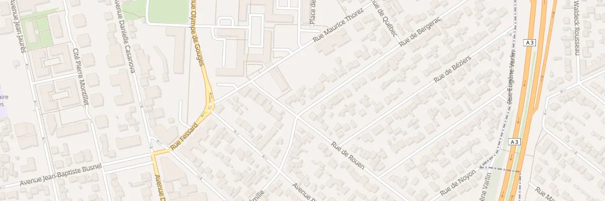 Plan du 3 Rue de Bergerac au Blanc-Mesnil