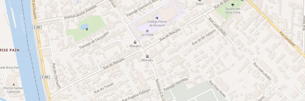 Plan du 25 Rue de Beaujeu à Saint-Maur-des-Fossés