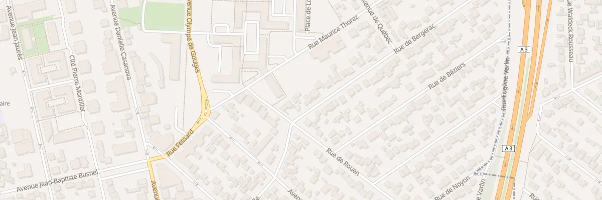 Plan du 5 Rue de Bergerac au Blanc-Mesnil
