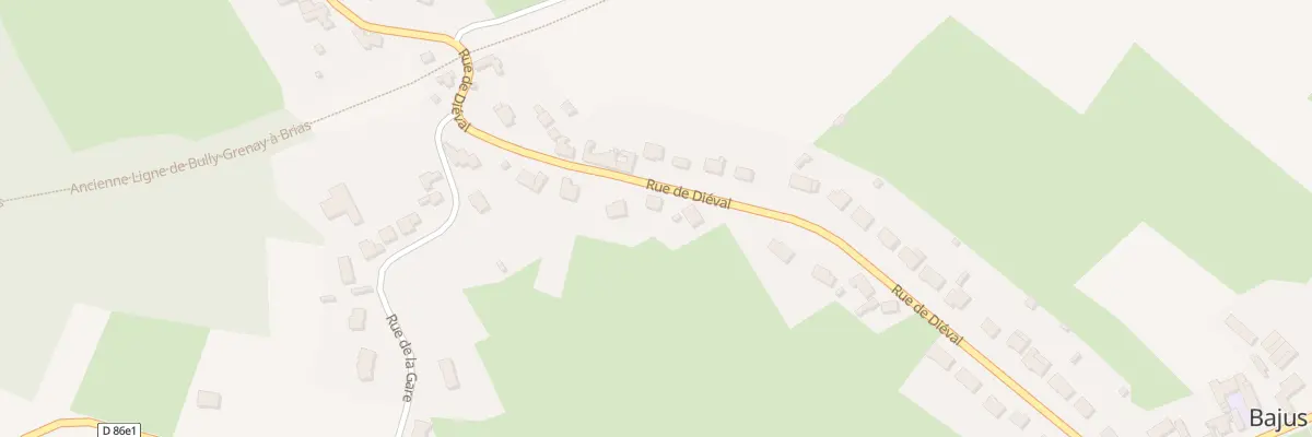 Plan du 41 Rue de Diéval à Bajus