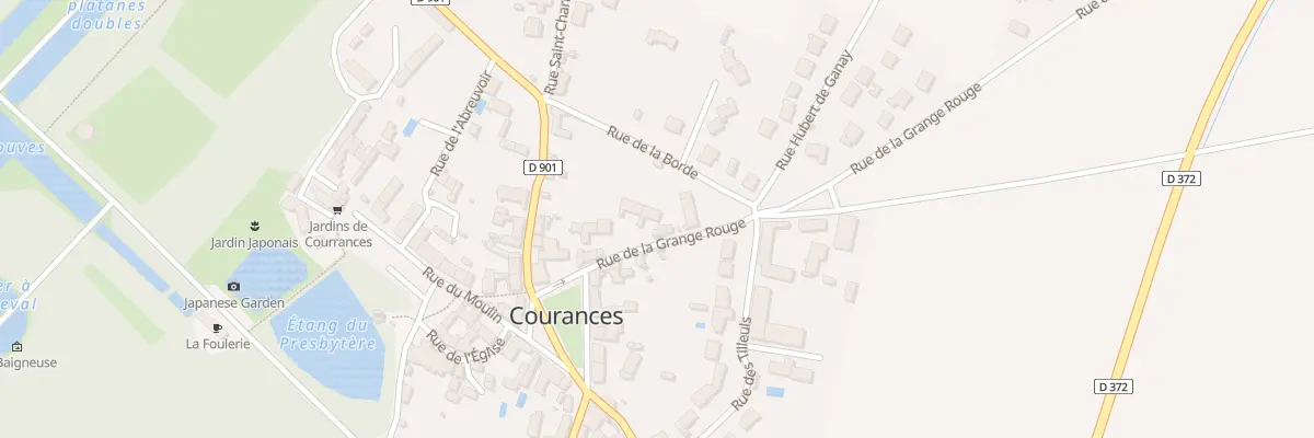 Plan du 9 Rue de la Grange Rouge à Courances