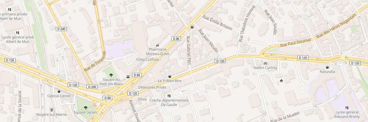 Plan du 1B Rue Gabriel Péri à Nogent-sur-Marne