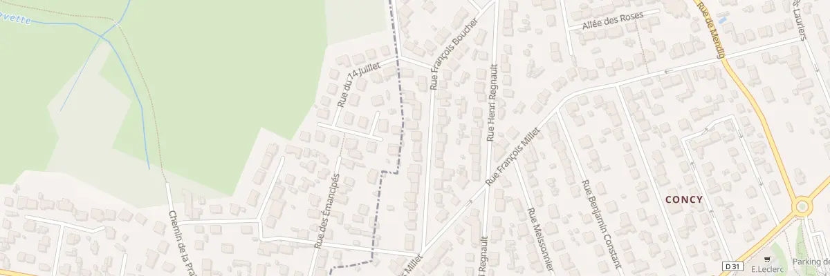 Plan du 23 Rue Francois Boucher à Yerres