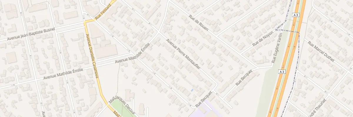 Plan du 42 Av Pierre Montaufier au Blanc-Mesnil