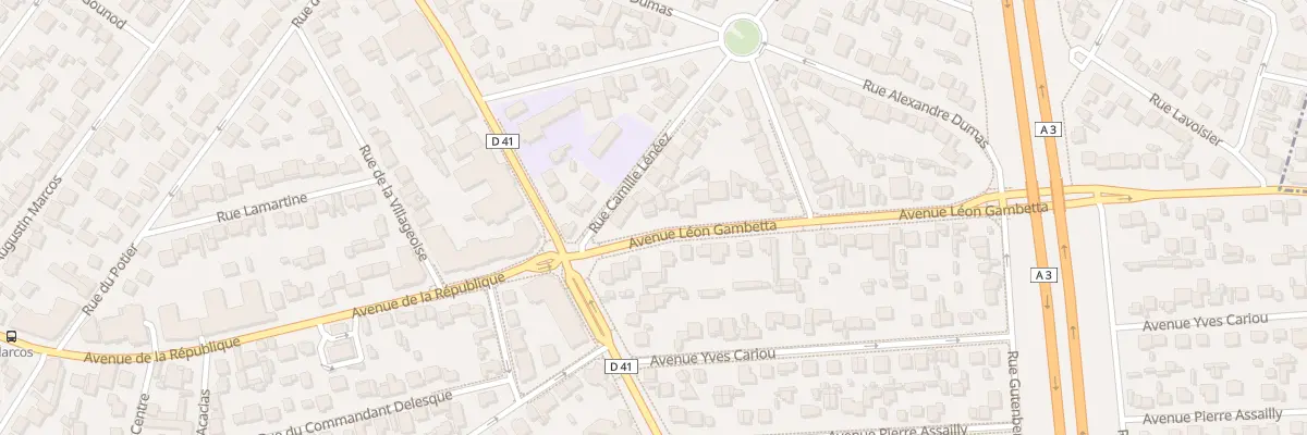 Plan du 7 Av Gambetta au Blanc-Mesnil
