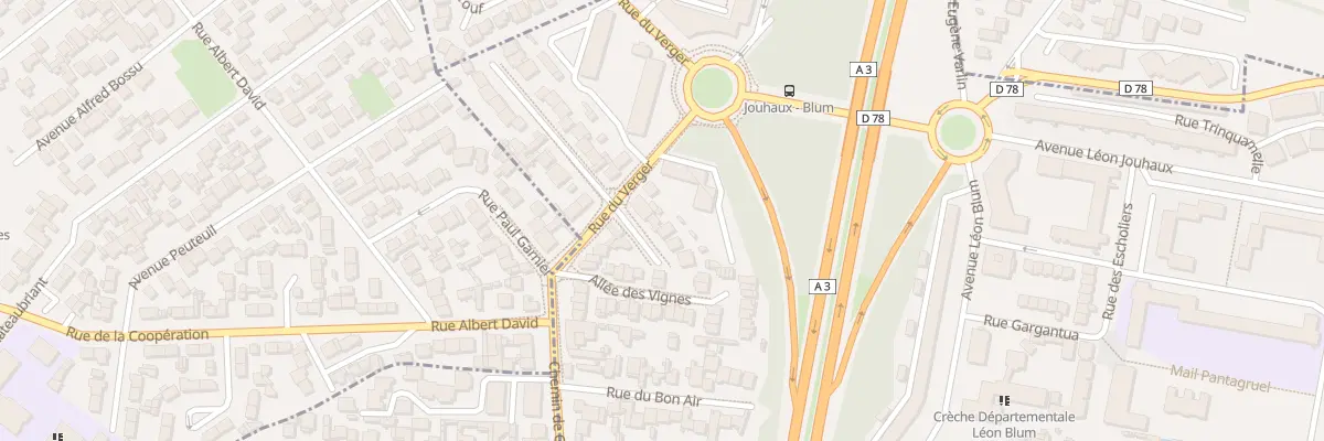 Plan du 8 Rue Jules Lecomte à Bondy