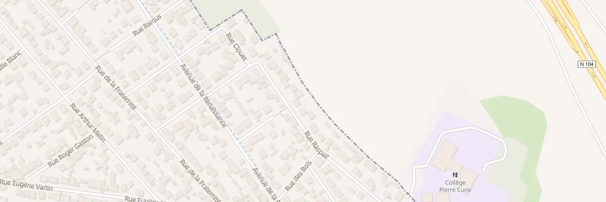 Plan du 34 Rue Raspail à Goussainville
